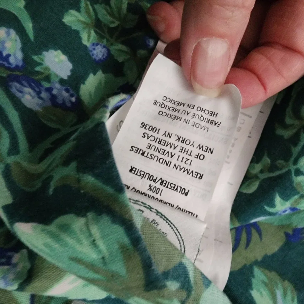 Vintage Laura Ashley Bramble Berry Full/Queen Comforter Set Revman Green 2 Shams
